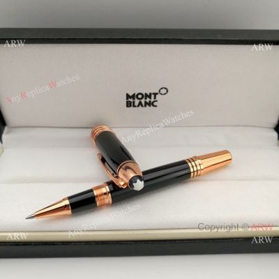 NEW UPGRADED Mont Blanc JFK Rose Gold Rollerball Pen / Montblanc Pen Fake